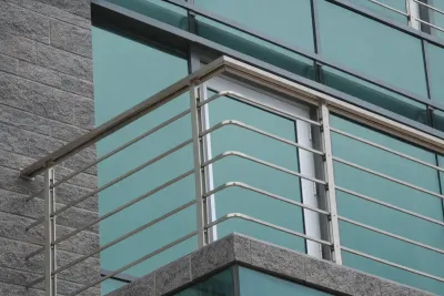 Ofis ve ticari bina alüminyum Fransız balkon korkuluğu